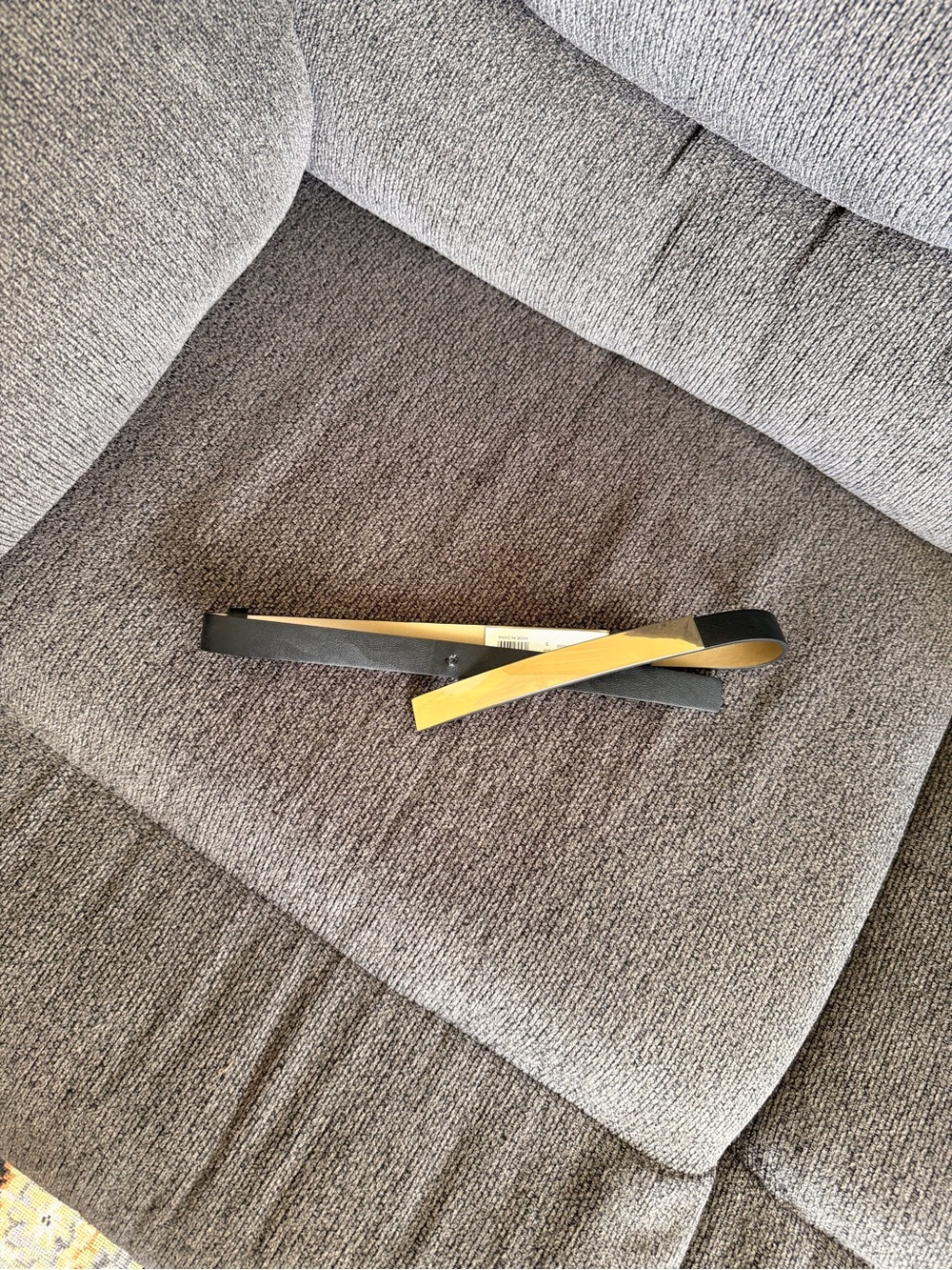 The Limited black and gold belt